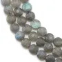Labradorite, de forme ronde plate facetté, 6mm x 39cm