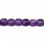 Amethyste faceted square 6mm x 40cm