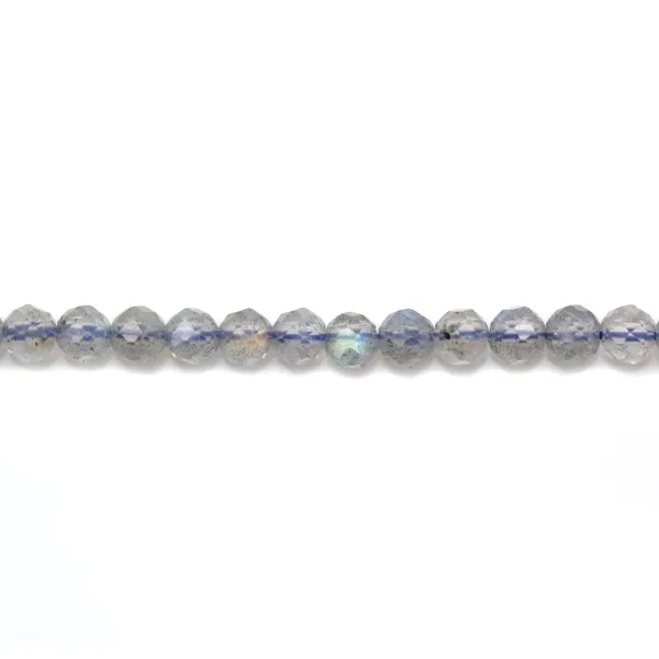 Labradorite Faceted Round 3mm x 38cm