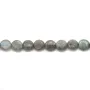 Labradorite flat round 8mm x 6pcs