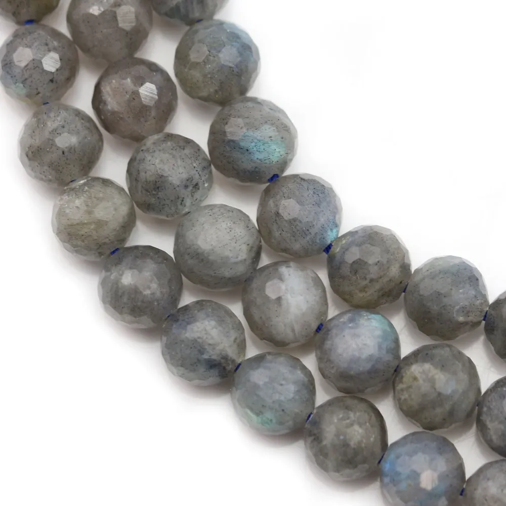 Labradorite faceted round 10mm x 40cm