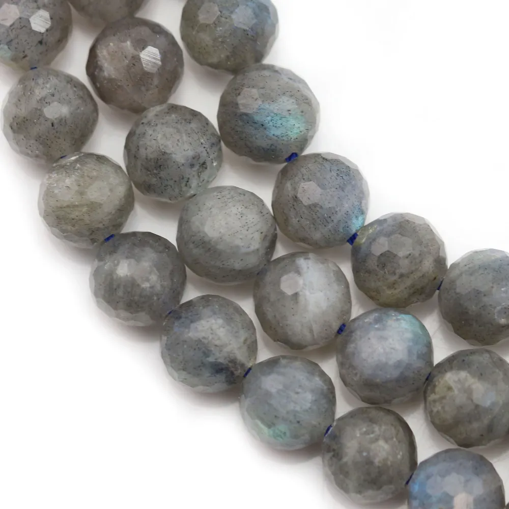 Labradorite Ronde Facette 12mm x 40cm