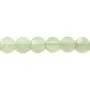 Jadeite vert ronde plate facette 8mm x 8pcs
