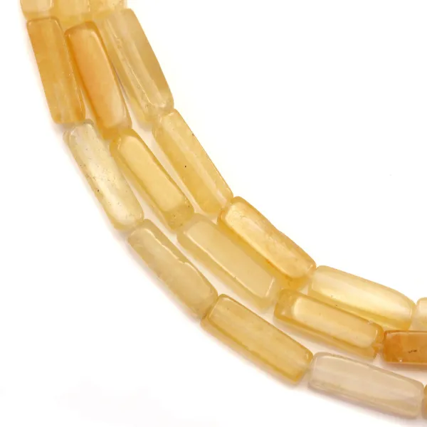 Rectângulo de jade amarelo 4x13mm x 40cm