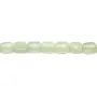 Jadeite rectangle facette 8x10mm x 40cm