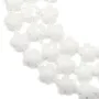 white jade   flower  20mm  x 40cm 