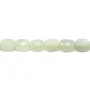 Jadeite rectangle facette 8x10mm x 40cm