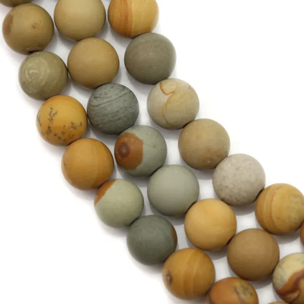 Jaspe mookaite ronde 6mm x 40cm