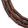 Unakite jasper tube 4x13mm x 40cm