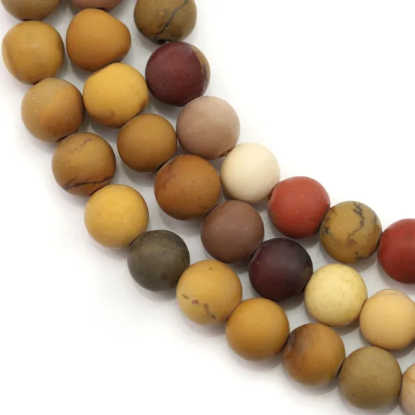 Jaspe mookaite ronde 6mm x 40cm