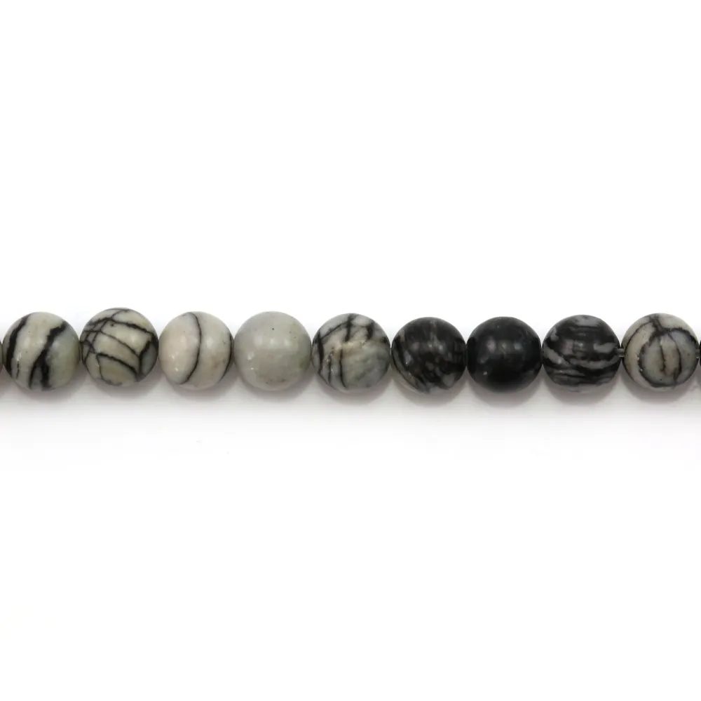 Jaspe picasso matte ronde 6mm x 20pcs