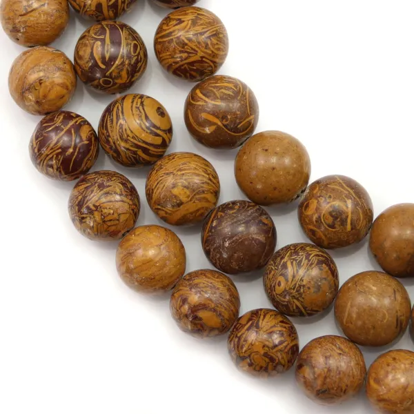 Elephant skin jaspe round 10mm x 40cm 