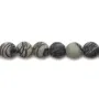 Jaspe picasso matte ronde 8mm x 40cm