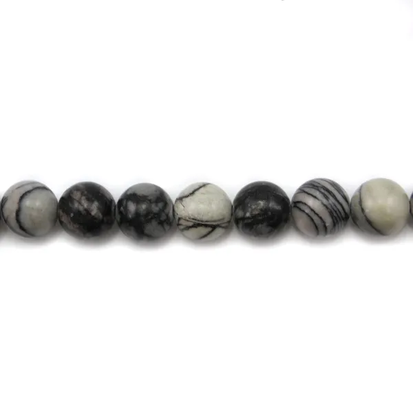 Jaspe picasso matte ronde 10mm x 10pcs