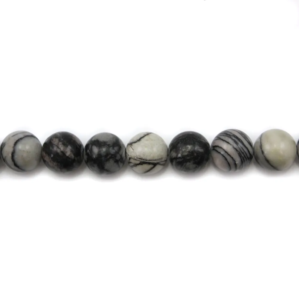 Picasso jasper mat round 10mm x 10pcs