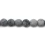 Jaspe picasso matte ronde 6mm x 40cm
