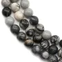 Jaspe picasso matte ronde 8mm x 40cm