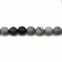Jaspe picasso matte ronde 8mm x 40cm