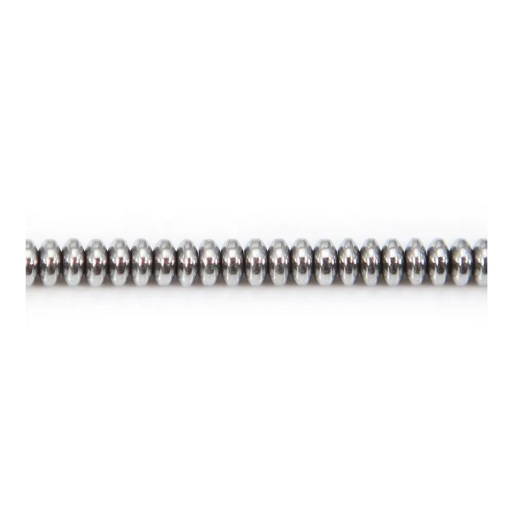 Hématite argenté rondelle 2x4mm x 40cm 