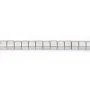 Hématite argenté cube carré 3mm x 40cm 