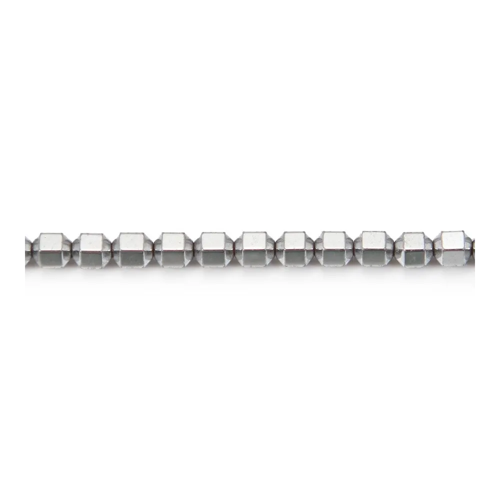 Hématite argenté cylindre 4mm x 20pcs