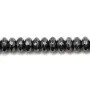 Hématite rondelle facettée sur fil 2x4mm x 40cm