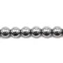 Hématite argenté ronde 4mm x 40cm