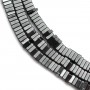 Hématite carré lamelle 1x3mm x 40cm
