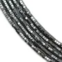 Hematite matte nut 2x1mm x 40cm