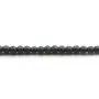 Hématite  matte ronde facette 3mm x 40cm