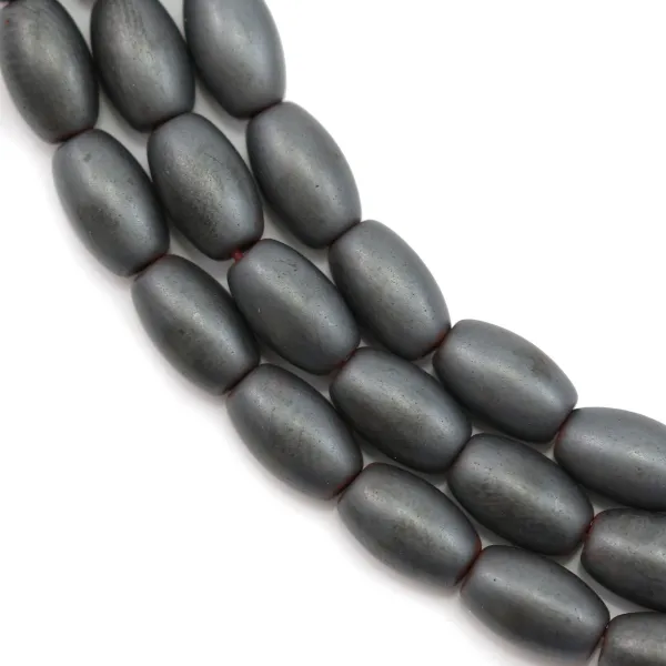 Hämatit matt Tonnelet 4x6mm x 40cm