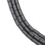Hématite mate tube 3x5mm x 40cm