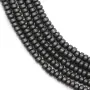 Hematite matte rondelle 2x3mm x 40cm