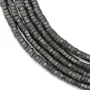 Hématite mate ecrou 2x1mm x 40cm