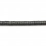 Hematite matte rondelle 2x1mm x 40cm