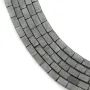 Hematite matte rectangle 2x4mm x 40cm