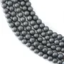 Hématite  mate ronde 3mm x 40cm