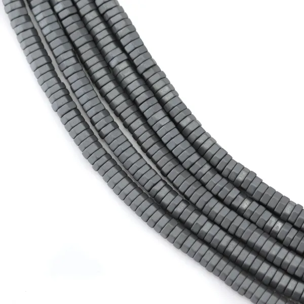 Hämatit matt ecrou 3x1mm x 40cm