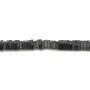 Hematite matte lamellar square 3x1mm x 40cm
