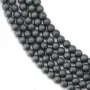 Hématite  mate ronde 4mm x 40cm