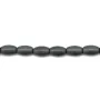 Hématite mate tonnelet 4x6mm x 40cm