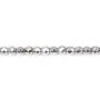Hematite silver faceted round 3mm x 40 cm
