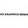 Hématite argenté rondelle facette 2x4mm x 40cm 