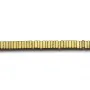 Hématite dorée carré lamelle 1x3mm x 40cm