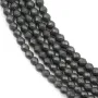 Hématite  mate ronde facette 2mm x 40cm