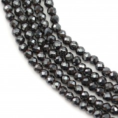 Hematite Faceted Round 2mm x 40 cm