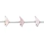 Pink mother-of-pearl little bird 6x15mm x 2pcs 