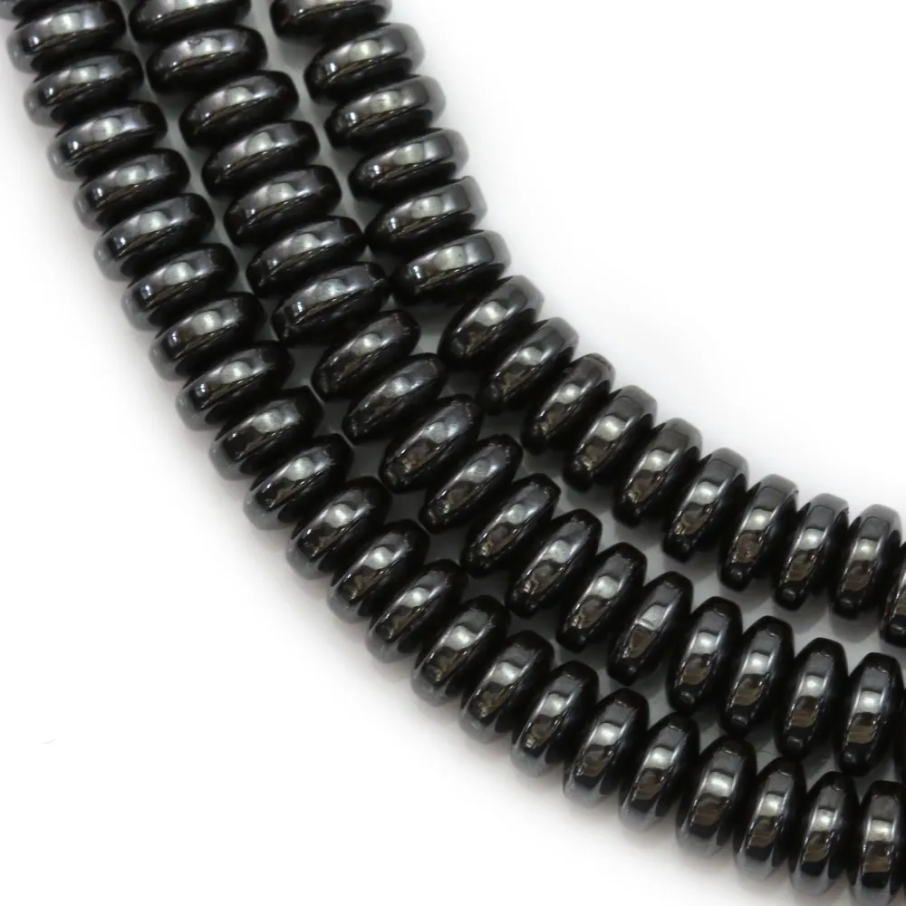 Hématite rondelle 2x4mm x 40cm 