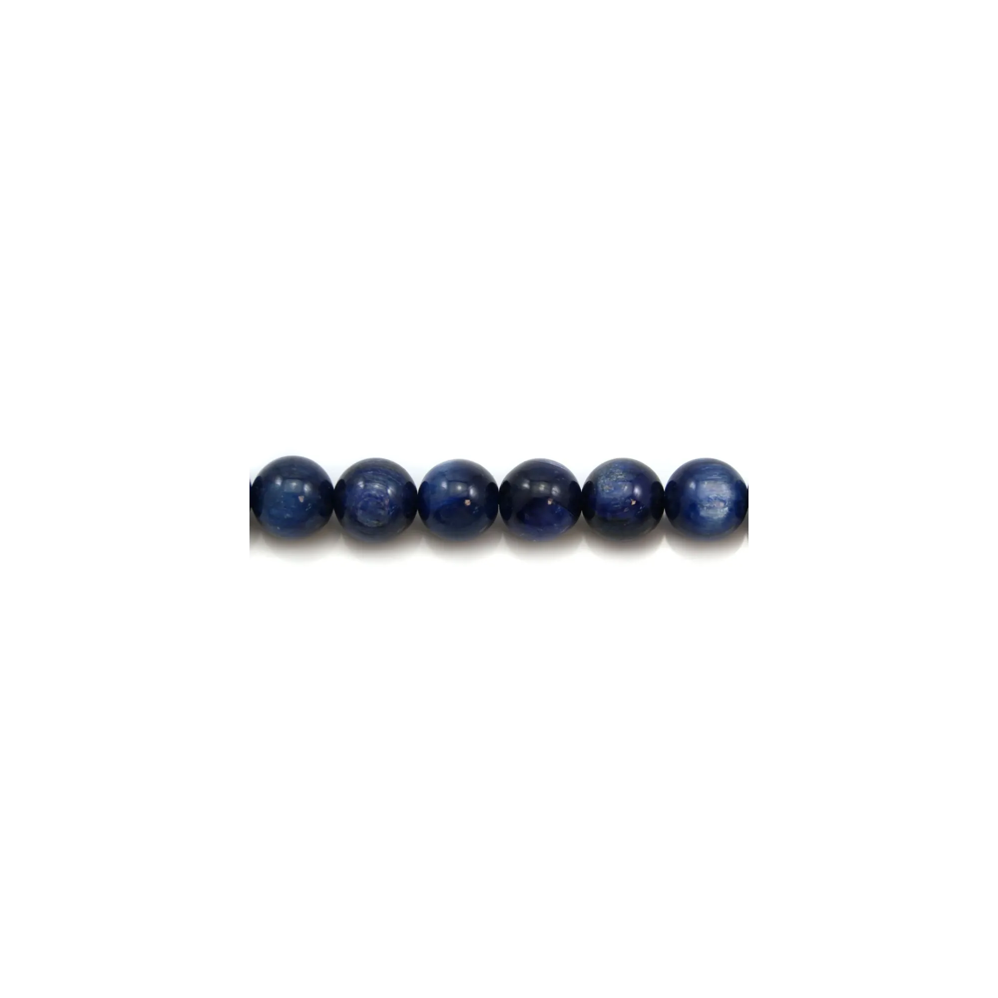 Perles Rondes En Cyanite (Kyanite) Naturelle - Diamètre 6 Mm - Pour Bijoux Et Lithothérapie