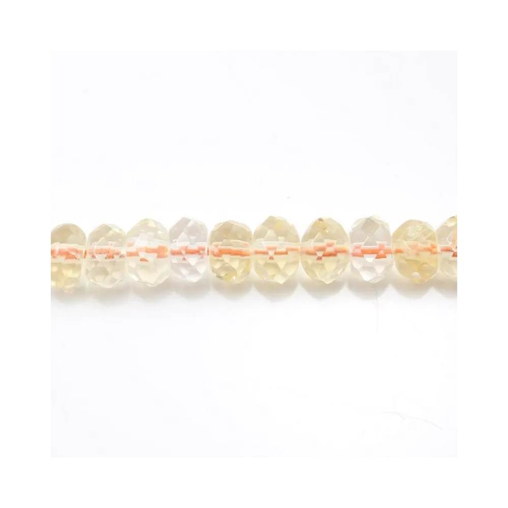 Citrine Rondelle Facette 5x8mm B x 40cm